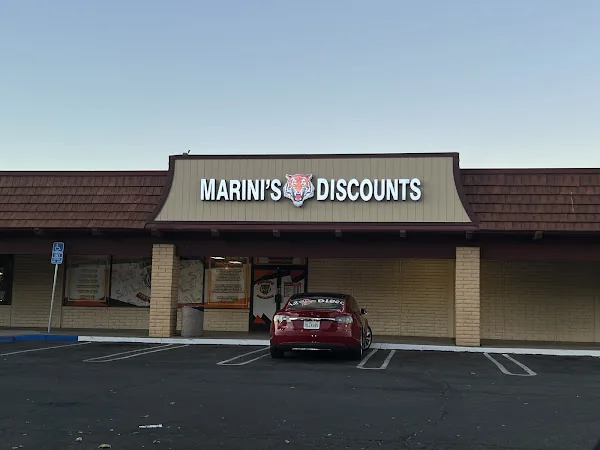 Marini’s Discount in Concord, CA storefront